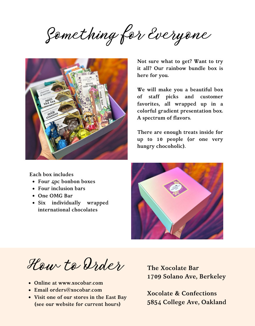 Gift assortments and rainbow bundle packaging